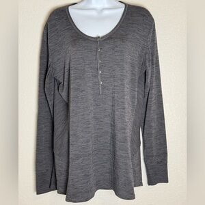 KUHL Shanna Jersey Grey Long Sleeve Women’s Base Layer Style Top Size: Large
